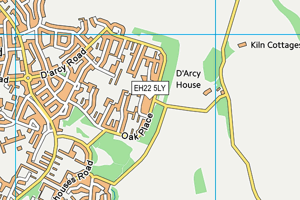 EH22 5LY map - OS VectorMap District (Ordnance Survey) EH22 5LY map - OS VectorMap District (Ordnance Survey)