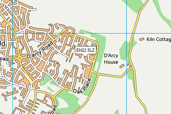 EH22 5LZ map - OS VectorMap District (Ordnance Survey) EH22 5LZ map - OS VectorMap District (Ordnance Survey)