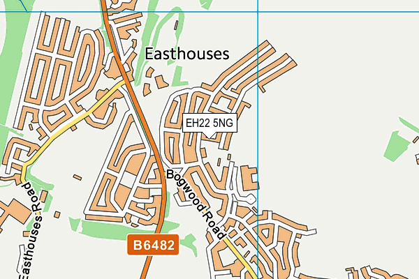 EH22 5NG map - OS VectorMap District (Ordnance Survey) EH22 5NG map - OS VectorMap District (Ordnance Survey)
