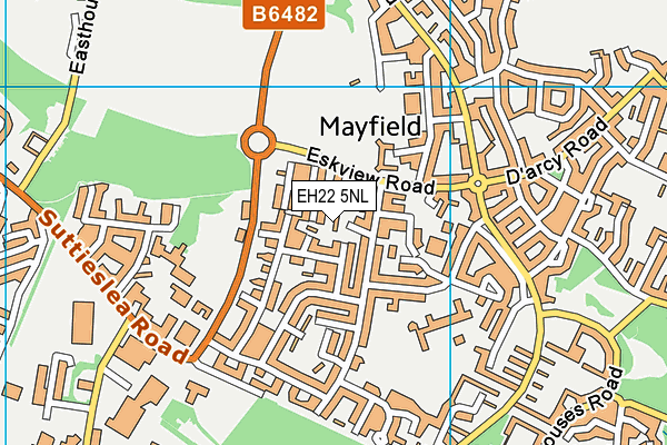 EH22 5NL map - OS VectorMap District (Ordnance Survey) EH22 5NL map - OS VectorMap District (Ordnance Survey)