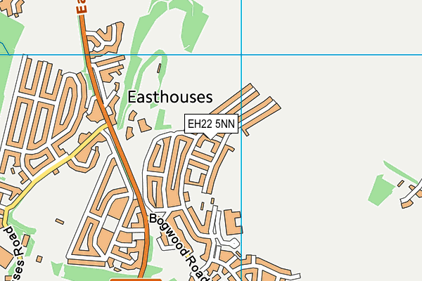 EH22 5NN map - OS VectorMap District (Ordnance Survey) EH22 5NN map - OS VectorMap District (Ordnance Survey)