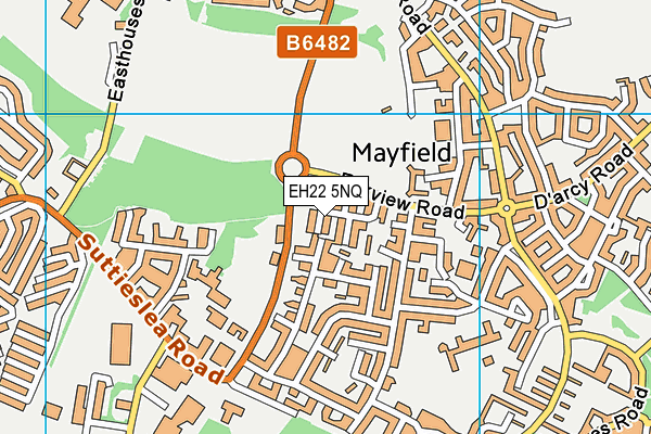 EH22 5NQ map - OS VectorMap District (Ordnance Survey) EH22 5NQ map - OS VectorMap District (Ordnance Survey)