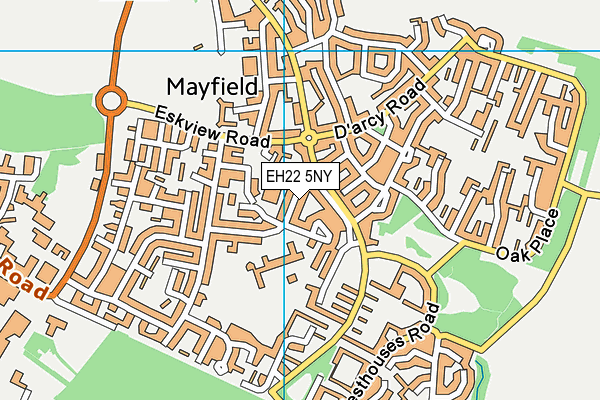 EH22 5NY map - OS VectorMap District (Ordnance Survey) EH22 5NY map - OS VectorMap District (Ordnance Survey)