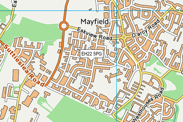 EH22 5PG map - OS VectorMap District (Ordnance Survey) EH22 5PG map - OS VectorMap District (Ordnance Survey)