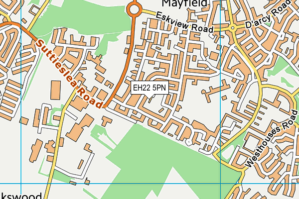 EH22 5PN map - OS VectorMap District (Ordnance Survey) EH22 5PN map - OS VectorMap District (Ordnance Survey)