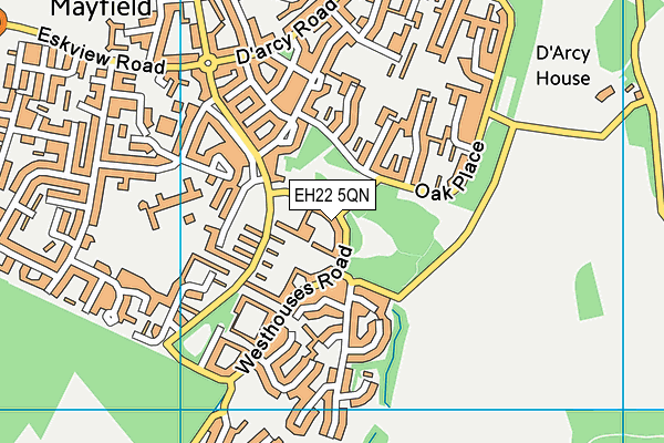 EH22 5QN map - OS VectorMap District (Ordnance Survey) EH22 5QN map - OS VectorMap District (Ordnance Survey)