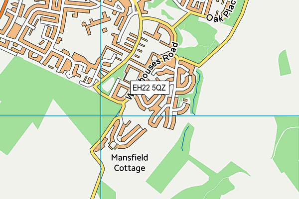 EH22 5QZ map - OS VectorMap District (Ordnance Survey) EH22 5QZ map - OS VectorMap District (Ordnance Survey)