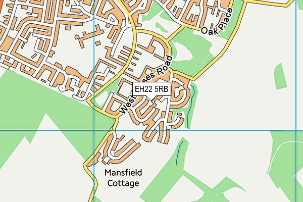 EH22 5RB map - OS VectorMap District (Ordnance Survey) EH22 5RB map - OS VectorMap District (Ordnance Survey)
