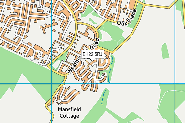 EH22 5RJ map - OS VectorMap District (Ordnance Survey) EH22 5RJ map - OS VectorMap District (Ordnance Survey)