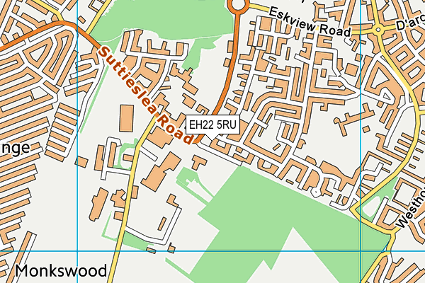 EH22 5RU map - OS VectorMap District (Ordnance Survey) EH22 5RU map - OS VectorMap District (Ordnance Survey)