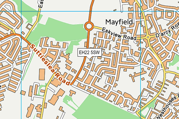 EH22 5SW map - OS VectorMap District (Ordnance Survey) EH22 5SW map - OS VectorMap District (Ordnance Survey)