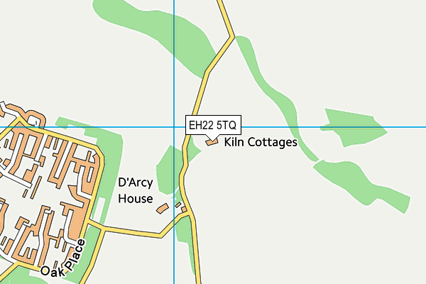 EH22 5TQ map - OS VectorMap District (Ordnance Survey) EH22 5TQ map - OS VectorMap District (Ordnance Survey)