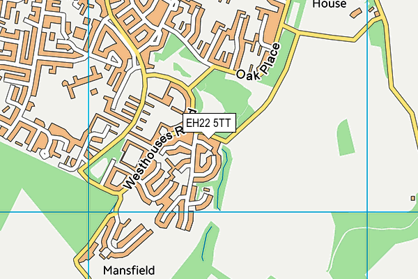 EH22 5TT map - OS VectorMap District (Ordnance Survey) EH22 5TT map - OS VectorMap District (Ordnance Survey)