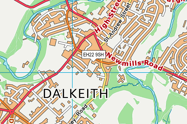 EH22 9SH map - OS VectorMap District (Ordnance Survey) EH22 9SH map - OS VectorMap District (Ordnance Survey)