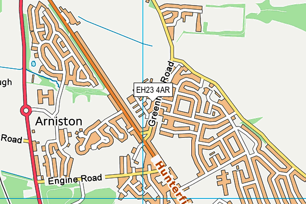 EH23 4AR map - OS VectorMap District (Ordnance Survey) EH23 4AR map - OS VectorMap District (Ordnance Survey)