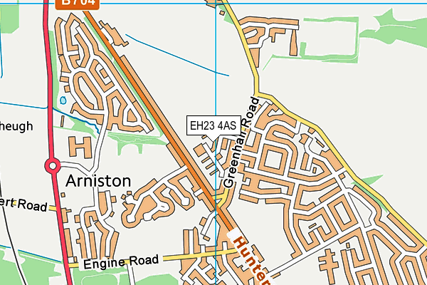 EH23 4AS map - OS VectorMap District (Ordnance Survey) EH23 4AS map - OS VectorMap District (Ordnance Survey)