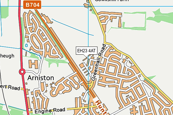 EH23 4AT map - OS VectorMap District (Ordnance Survey) EH23 4AT map - OS VectorMap District (Ordnance Survey)