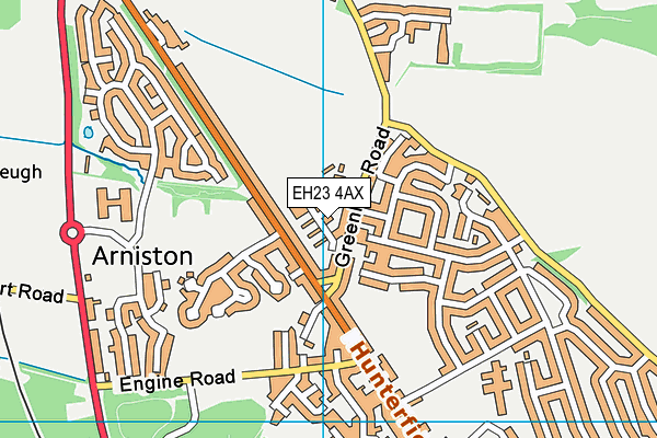 EH23 4AX map - OS VectorMap District (Ordnance Survey) EH23 4AX map - OS VectorMap District (Ordnance Survey)
