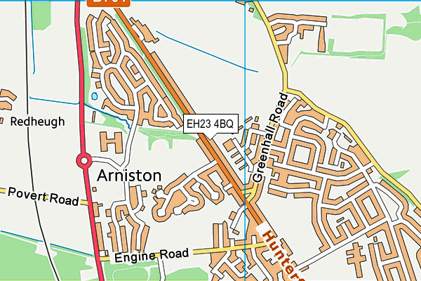 EH23 4BQ map - OS VectorMap District (Ordnance Survey) EH23 4BQ map - OS VectorMap District (Ordnance Survey)