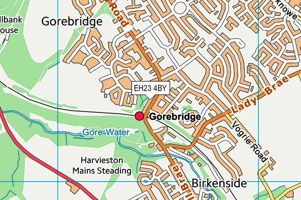 EH23 4BY map - OS VectorMap District (Ordnance Survey) EH23 4BY map - OS VectorMap District (Ordnance Survey)