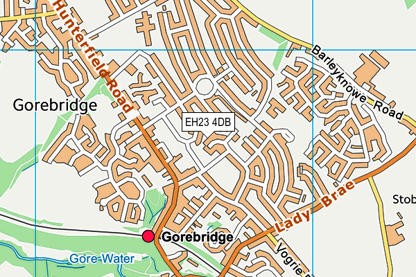 EH23 4DB map - OS VectorMap District (Ordnance Survey) EH23 4DB map - OS VectorMap District (Ordnance Survey)