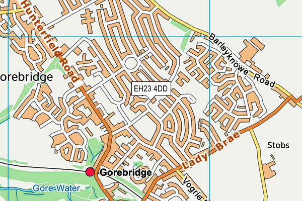 EH23 4DD map - OS VectorMap District (Ordnance Survey) EH23 4DD map - OS VectorMap District (Ordnance Survey)