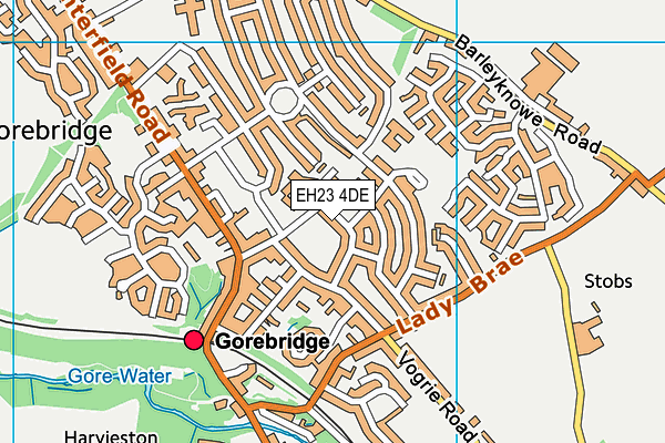 EH23 4DE map - OS VectorMap District (Ordnance Survey) EH23 4DE map - OS VectorMap District (Ordnance Survey)