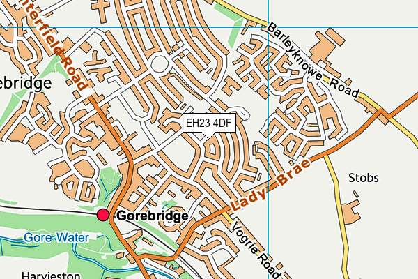 EH23 4DF map - OS VectorMap District (Ordnance Survey) EH23 4DF map - OS VectorMap District (Ordnance Survey)
