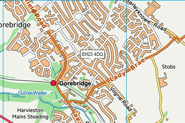 EH23 4DQ map - OS VectorMap District (Ordnance Survey) EH23 4DQ map - OS VectorMap District (Ordnance Survey)