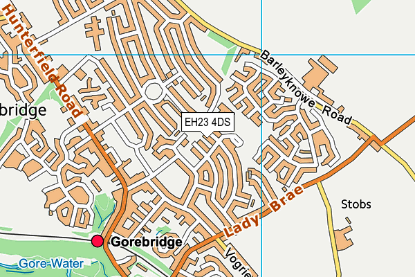 EH23 4DS map - OS VectorMap District (Ordnance Survey) EH23 4DS map - OS VectorMap District (Ordnance Survey)