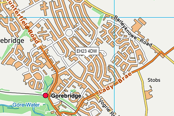 EH23 4DW map - OS VectorMap District (Ordnance Survey)