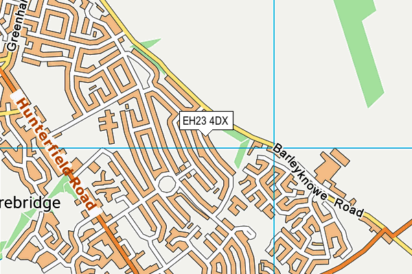 EH23 4DX map - OS VectorMap District (Ordnance Survey) EH23 4DX map - OS VectorMap District (Ordnance Survey)