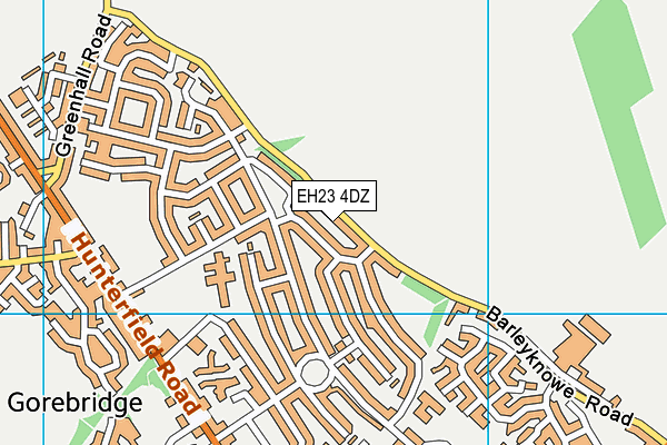 EH23 4DZ map - OS VectorMap District (Ordnance Survey) EH23 4DZ map - OS VectorMap District (Ordnance Survey)