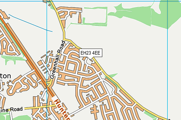 EH23 4EE map - OS VectorMap District (Ordnance Survey) EH23 4EE map - OS VectorMap District (Ordnance Survey)