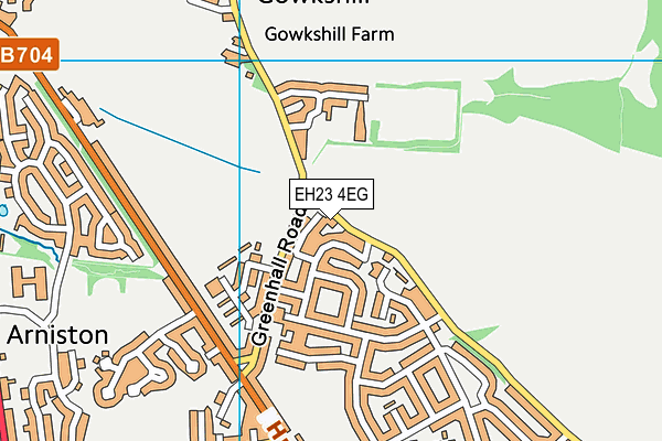 EH23 4EG map - OS VectorMap District (Ordnance Survey) EH23 4EG map - OS VectorMap District (Ordnance Survey)