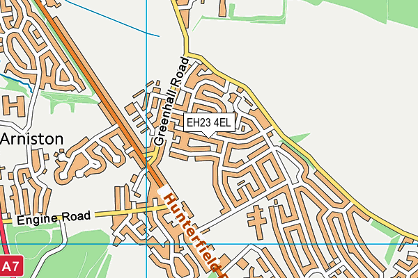 EH23 4EL map - OS VectorMap District (Ordnance Survey) EH23 4EL map - OS VectorMap District (Ordnance Survey)