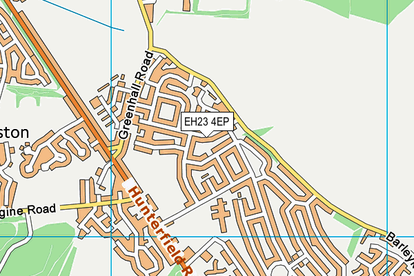 EH23 4EP map - OS VectorMap District (Ordnance Survey) EH23 4EP map - OS VectorMap District (Ordnance Survey)