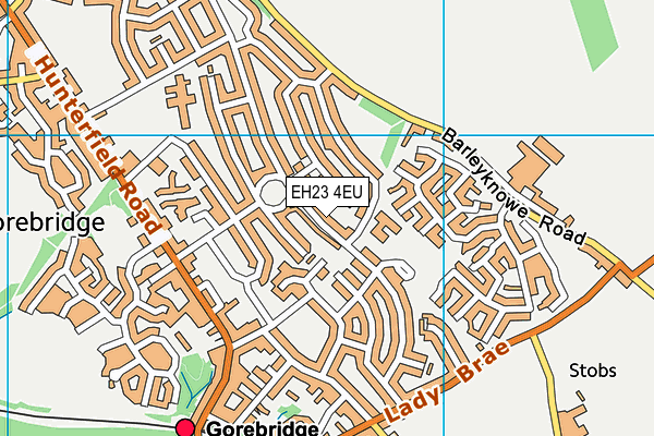EH23 4EU map - OS VectorMap District (Ordnance Survey) EH23 4EU map - OS VectorMap District (Ordnance Survey)