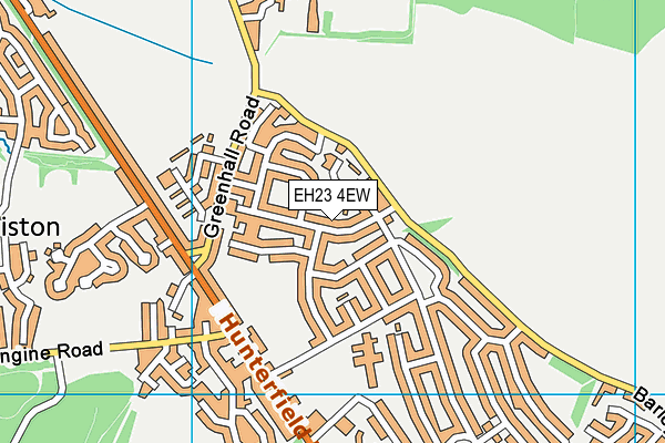 EH23 4EW map - OS VectorMap District (Ordnance Survey) EH23 4EW map - OS VectorMap District (Ordnance Survey)