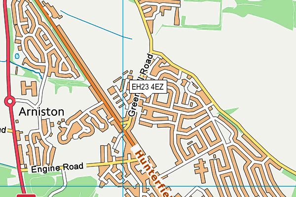 EH23 4EZ map - OS VectorMap District (Ordnance Survey) EH23 4EZ map - OS VectorMap District (Ordnance Survey)