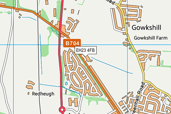 EH23 4FB map - OS VectorMap District (Ordnance Survey)