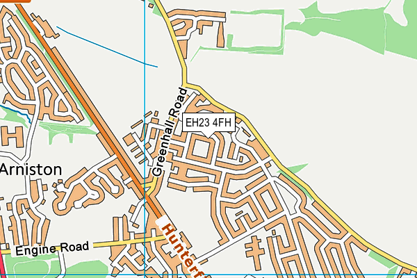 EH23 4FH map - OS VectorMap District (Ordnance Survey) EH23 4FH map - OS VectorMap District (Ordnance Survey)
