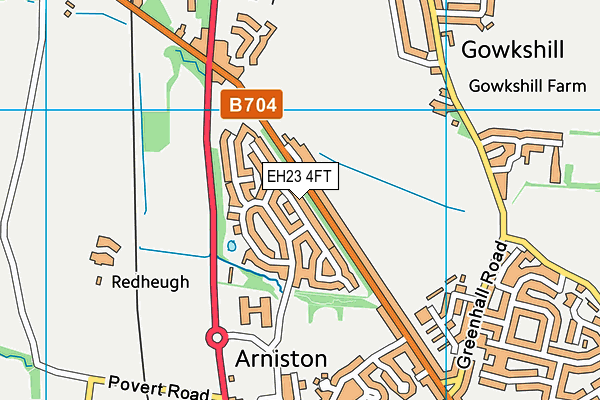 EH23 4FT map - OS VectorMap District (Ordnance Survey) EH23 4FT map - OS VectorMap District (Ordnance Survey)