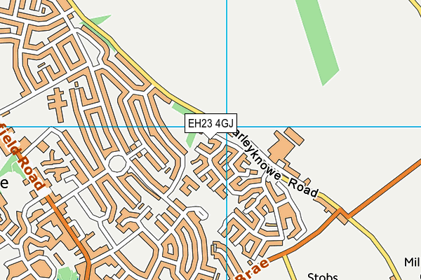 EH23 4GJ map - OS VectorMap District (Ordnance Survey) EH23 4GJ map - OS VectorMap District (Ordnance Survey)
