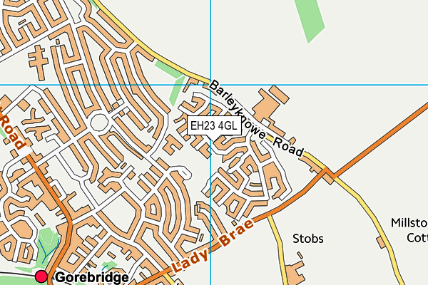 EH23 4GL map - OS VectorMap District (Ordnance Survey) EH23 4GL map - OS VectorMap District (Ordnance Survey)