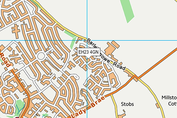 EH23 4GN map - OS VectorMap District (Ordnance Survey) EH23 4GN map - OS VectorMap District (Ordnance Survey)