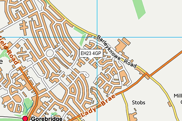 EH23 4GP map - OS VectorMap District (Ordnance Survey) EH23 4GP map - OS VectorMap District (Ordnance Survey)