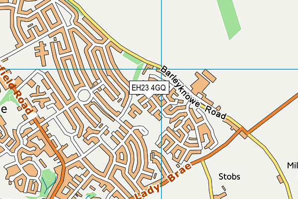 EH23 4GQ map - OS VectorMap District (Ordnance Survey) EH23 4GQ map - OS VectorMap District (Ordnance Survey)