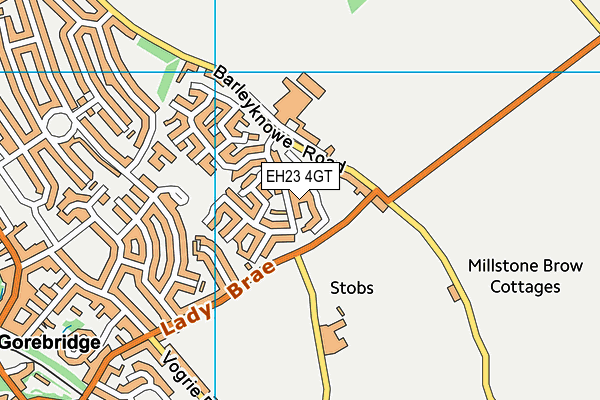 EH23 4GT map - OS VectorMap District (Ordnance Survey) EH23 4GT map - OS VectorMap District (Ordnance Survey)