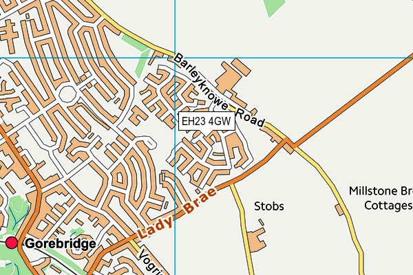 EH23 4GW map - OS VectorMap District (Ordnance Survey) EH23 4GW map - OS VectorMap District (Ordnance Survey)